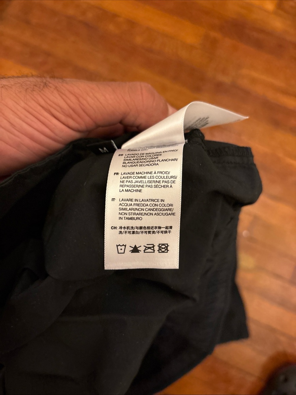 Men's John Elliot Black Drawstring Windbreaker Jogger Pants size Medium - Picture 8 of 9